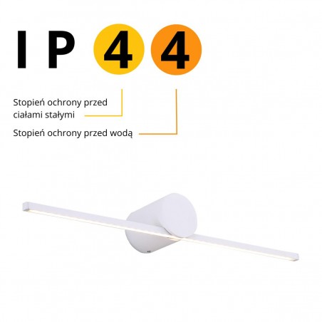 Kinkiet Modern Slim L 1xLED chrom IP44 LP-777/1W L CH Light Prestige