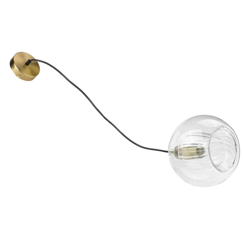 Lampa wisząca Arette 1xE27 złota/transparentna LP-133/1P Light Prestige