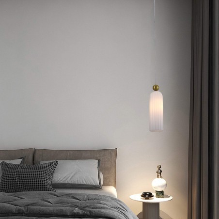 Lampa wisząca Piega 1xE14 biała LP-939/1P white Light Prestige