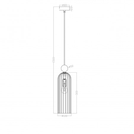 Lampa wisząca Piega 1xE14 biała LP-939/1P white Light Prestige