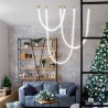 Lampa wisząca Rope Light 4M 1xLED biały/złoty LP-642/4M Light Prestige