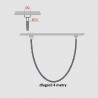 Lampa wisząca Rope Light 4M 1xLED biały/złoty LP-642/4M Light Prestige
