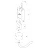 Lampa wisząca Rope Light 4M 1xLED biały/złoty LP-642/4M Light Prestige