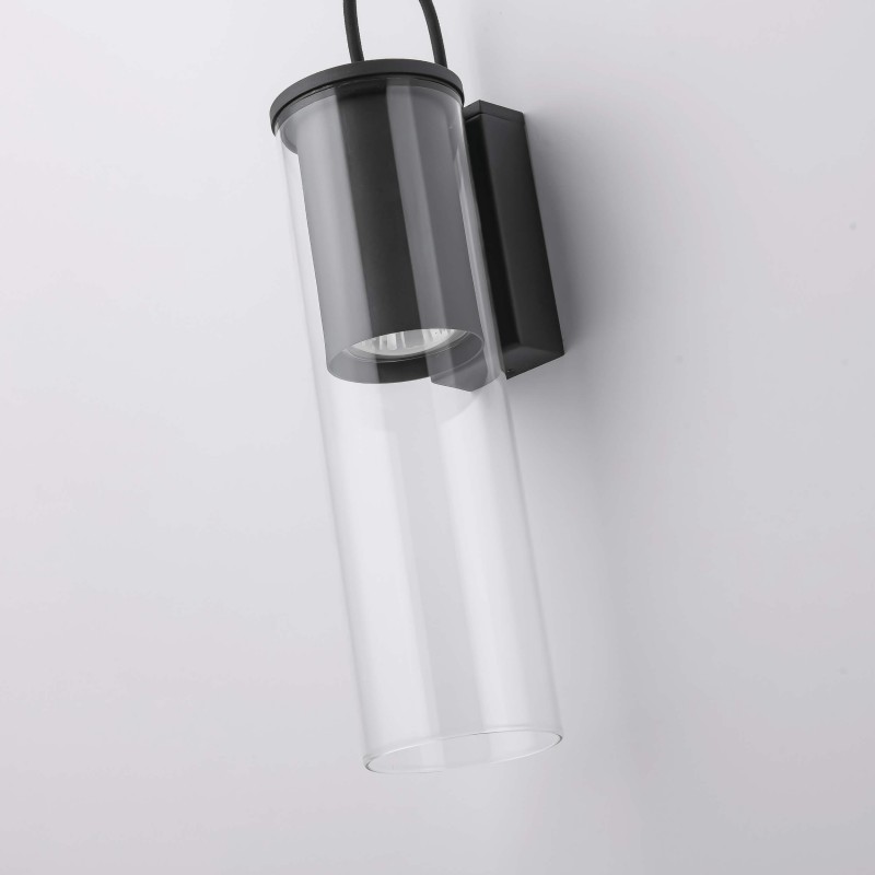 Kinkiet Manacor 1xGU10 czarny LP-232/1W BK Light Prestige