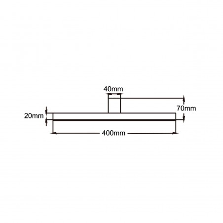 Kinkiet Nevada M 1xLED czarny IP44 LP-778/1W M BK Light Prestige