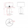 Lampa stołowa Amur transparentna LP-919/1T transparent Light Prestige