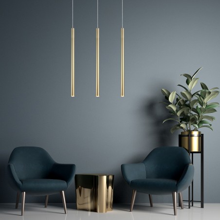 Lampa wisząca Lungo 3xG9 złota LP-894/3L GD Light Prestige