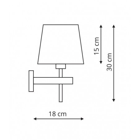 Tivoli kinkiet biały LP-1133/1W WH