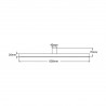 Kinkiet Nevada L 1xLED biały IP44 LP-778/1W L WH Light Prestige