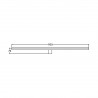 Kinkiet Nevada XXL 1xLED czarny IP44 LP-778/1W XXL BK Light Prestige