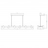 Lampa wisząca Snow 6xGU10 złota LP-731/6L GD Light Prestige