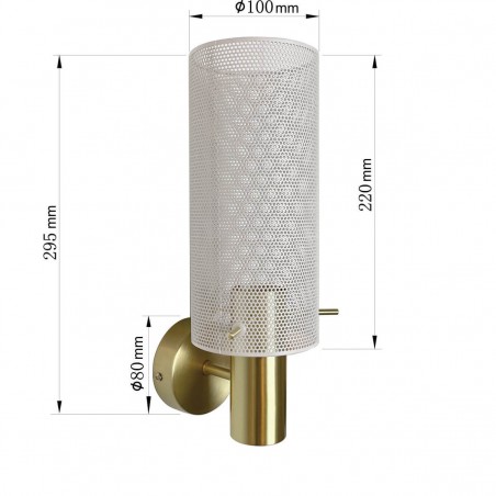 Kinkiet Tirana 1xE27 biały LP-945/1W WH Light Prestige