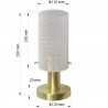 Lampa stołowa Tirana 1xE27 biała LP-945/1T WH Light Prestige