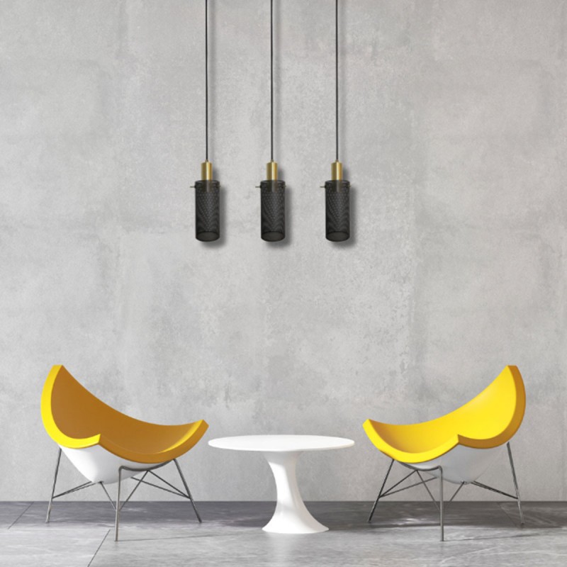 Lampa wisząca Tirana 3xE27 linia czarna LP-945/3L BK Light Prestige