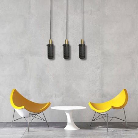Lampa wisząca Tirana 3xE27 linia czarna LP-945/3L BK Light Prestige