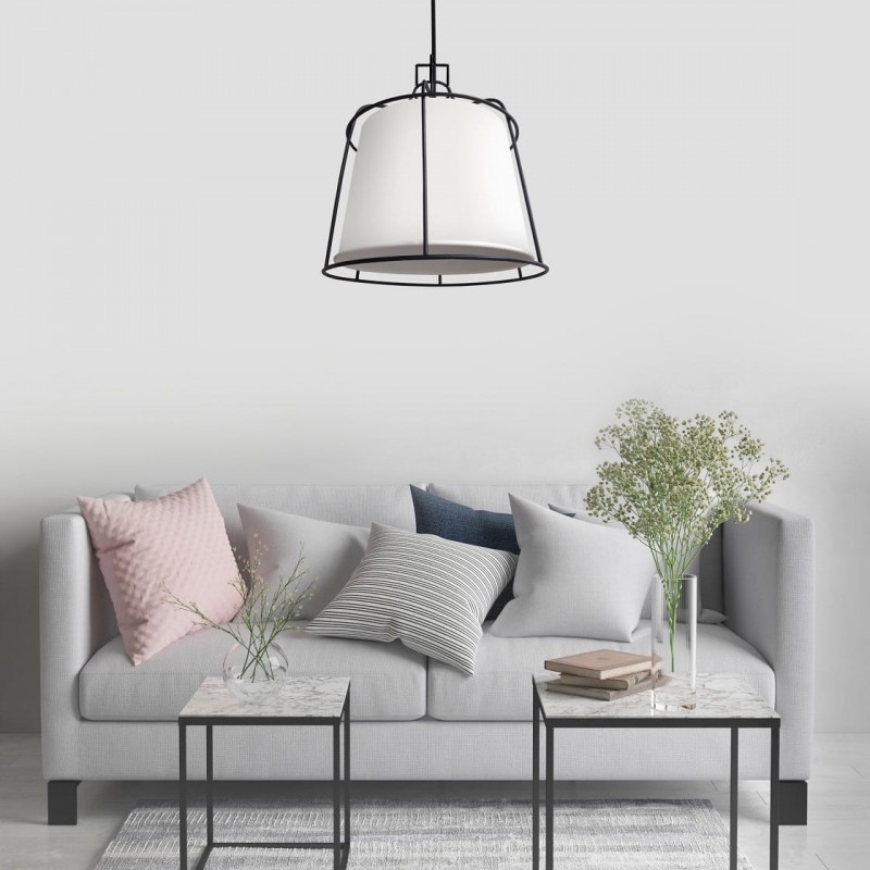 Lampa wisząca Dritto 1xE27 mała biała LP-123/1P S WH Light Prestige
