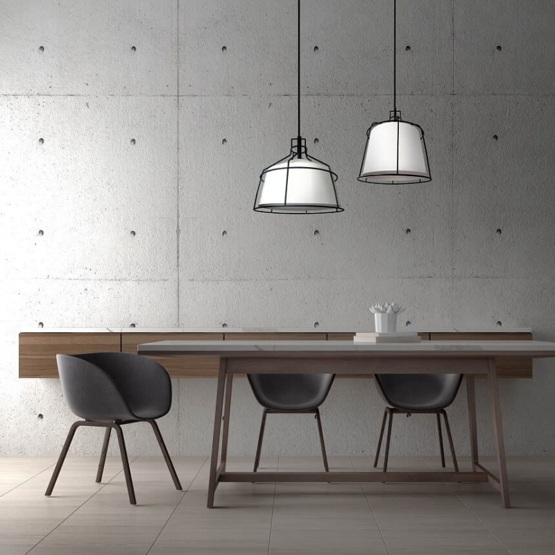 Lampa wisząca Dritto 1xE27 mała biała LP-123/1P S WH Light Prestige