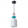Lampa wisząca Tropea 1xE27 biała, średnia LP-2004/1P M WH Light Prestige