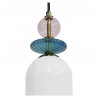 Lampa wisząca Tropea 1xE27 biała, średnia LP-2004/1P M WH Light Prestige