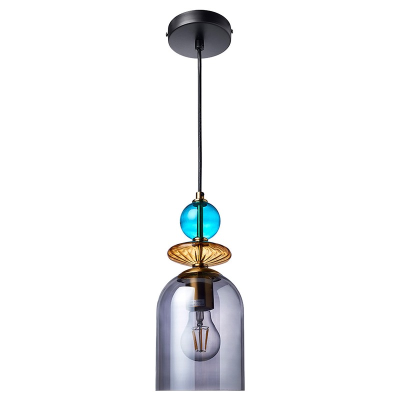 Lampa wisząca Tropea 1xE27 dymna, średnia LP-2004/1P M SM Light Prestige