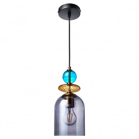 Lampa wisząca Tropea 1xE27 dymna, średnia LP-2004/1P M SM Light Prestige