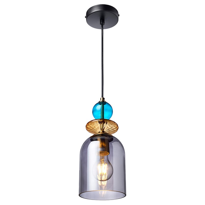 Lampa wisząca Tropea 1xE27 dymna, średnia LP-2004/1P M SM Light Prestige