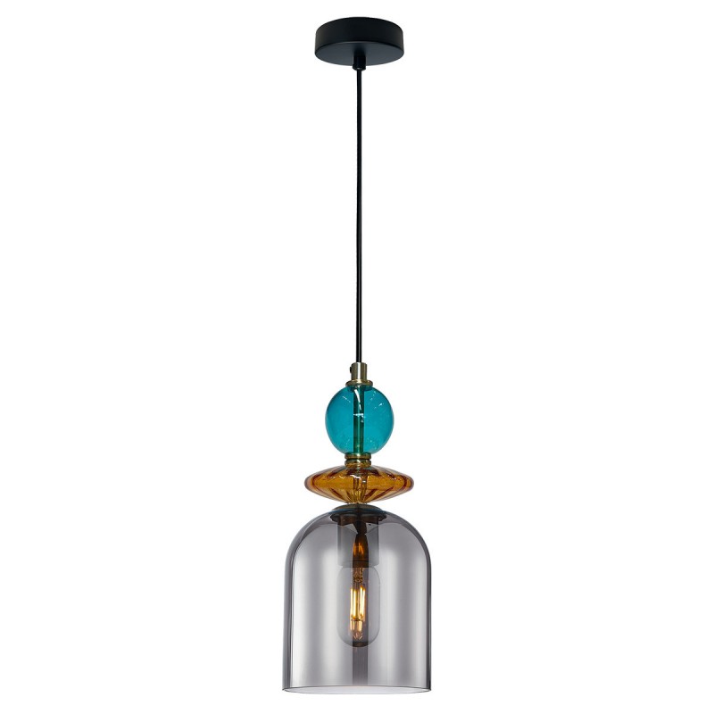 Lampa wisząca Tropea 1xE27 dymna, średnia LP-2004/1P M SM Light Prestige
