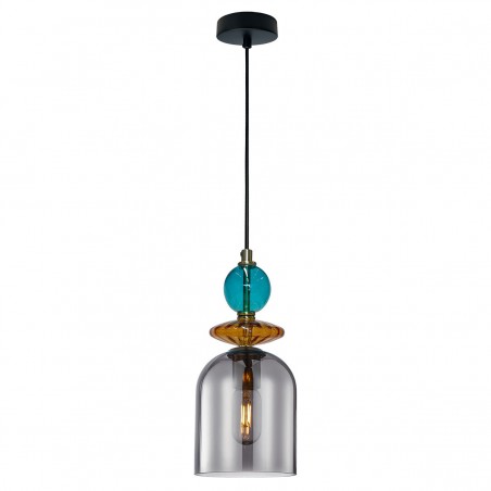 Lampa wisząca Tropea 1xE27 dymna, średnia LP-2004/1P M SM Light Prestige