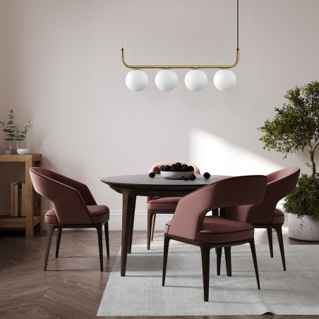 Lampa wisząca Alisa 4xE14 złota/biała LP-005/4L GD Light Prestige