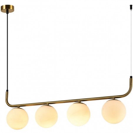 Lampa wisząca Alisa 4xE14 złota/biała LP-005/4L GD Light Prestige