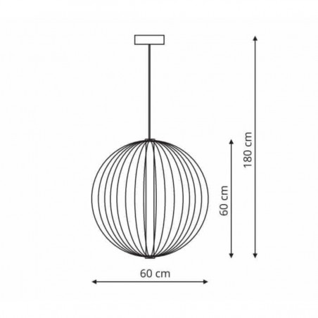 Lampa wisząca Treviso duża CCT 1xLED złota LP-798/1P L GD CCT Light Prestige