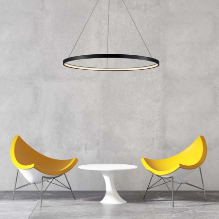 Lampa wisząca Ring mały CCT 1xLED czarny LP-909/1P S BK CCT Light Prestige