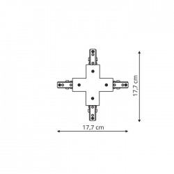 Łącznik X 3F biały LP-554/3F WH
