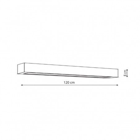 Kinkiet Ibros XL CCT 1xLED czarny IP44 GS-LWA-18W BK CCT Light Prestige