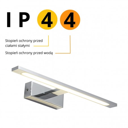 Kinkiet Isla średni CCT 1xLED chrom IP44 GS-LWB-12W CH CCT Light Prestige