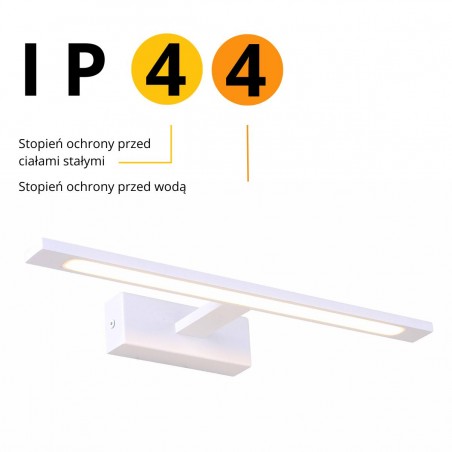 Kinkiet Isla średni CCT 1xLED biały IP44 GS-LWB-12W WH CCT Light Prestige