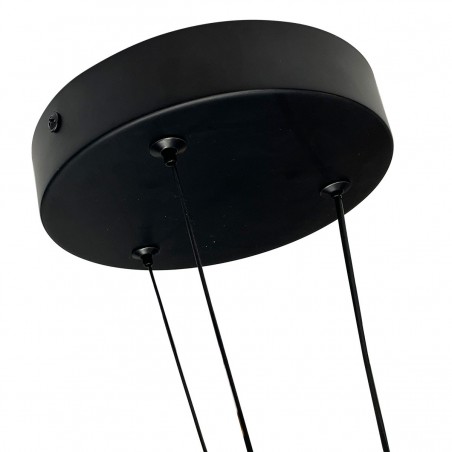 Lampa wisząca Plum 1 LED CCT duża czarna LP-0407/1P L BK Triangle Light Prestige