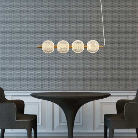 Lampa wisząca Diamond 4 4xLED CCT złota LP-2202/4L GD Light Prestige