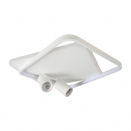 Plafon Parma 2 2xGU10 + 1xLED CCT biały kwadrat LP-0612/2C Square WH Light Prestige