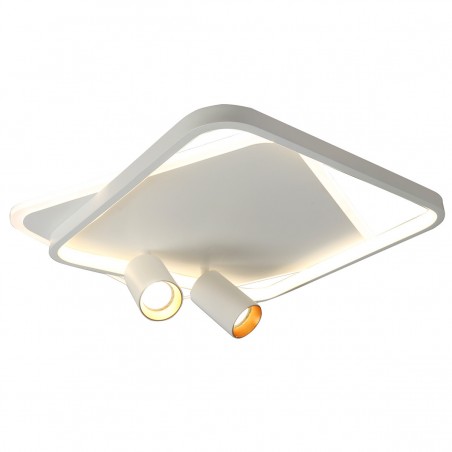 Plafon Parma 2 2xGU10 + 1xLED CCT biały kwadrat LP-0612/2C Square WH Light Prestige