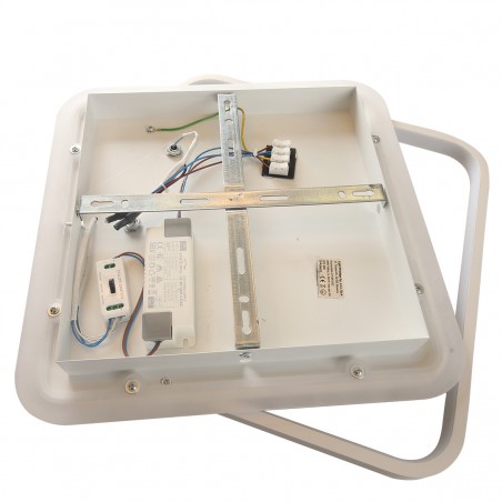 Plafon Parma 2 2xGU10 + 1xLED CCT biały kwadrat LP-0612/2C Square WH Light Prestige