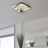 Plafon Parma 2 2xGU10 + 1xLED CCT kwadrat czarny LP-0612/2C Square BK Light Prestige