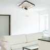 Plafon Parma 2 2xGU10 + 1xLED CCT kwadrat czarny LP-0612/2C Square BK Light Prestige