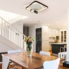 Plafon Parma 2 2xGU10 + 1xLED CCT kwadrat czarny LP-0612/2C Square BK Light Prestige