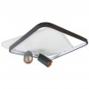 Plafon Parma 2 2xGU10 + 1xLED CCT kwadrat czarny LP-0612/2C Square BK Light Prestige