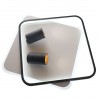 Plafon Parma 2 2xGU10 + 1xLED CCT kwadrat czarny LP-0612/2C Square BK Light Prestige
