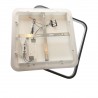 Plafon Parma 2 2xGU10 + 1xLED CCT kwadrat czarny LP-0612/2C Square BK Light Prestige
