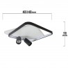 Plafon Parma 2 2xGU10 + 1xLED CCT kwadrat czarny LP-0612/2C Square BK Light Prestige