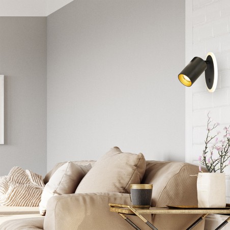 Spot Parma 1 1xGU10 + 1xLED CCT czarny LP-0612/1WS BK Light Prestige
