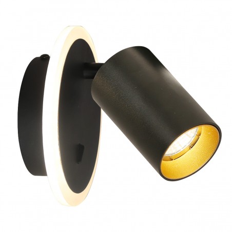 Spot Parma 1 1xGU10 + 1xLED CCT czarny LP-0612/1WS BK Light Prestige